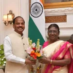 Raghuvar Das calls on President Draupadi Murmu in New Delhi