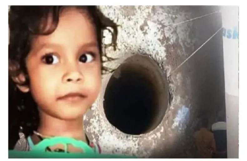 5 year old girl fell into borewell Ranchi day